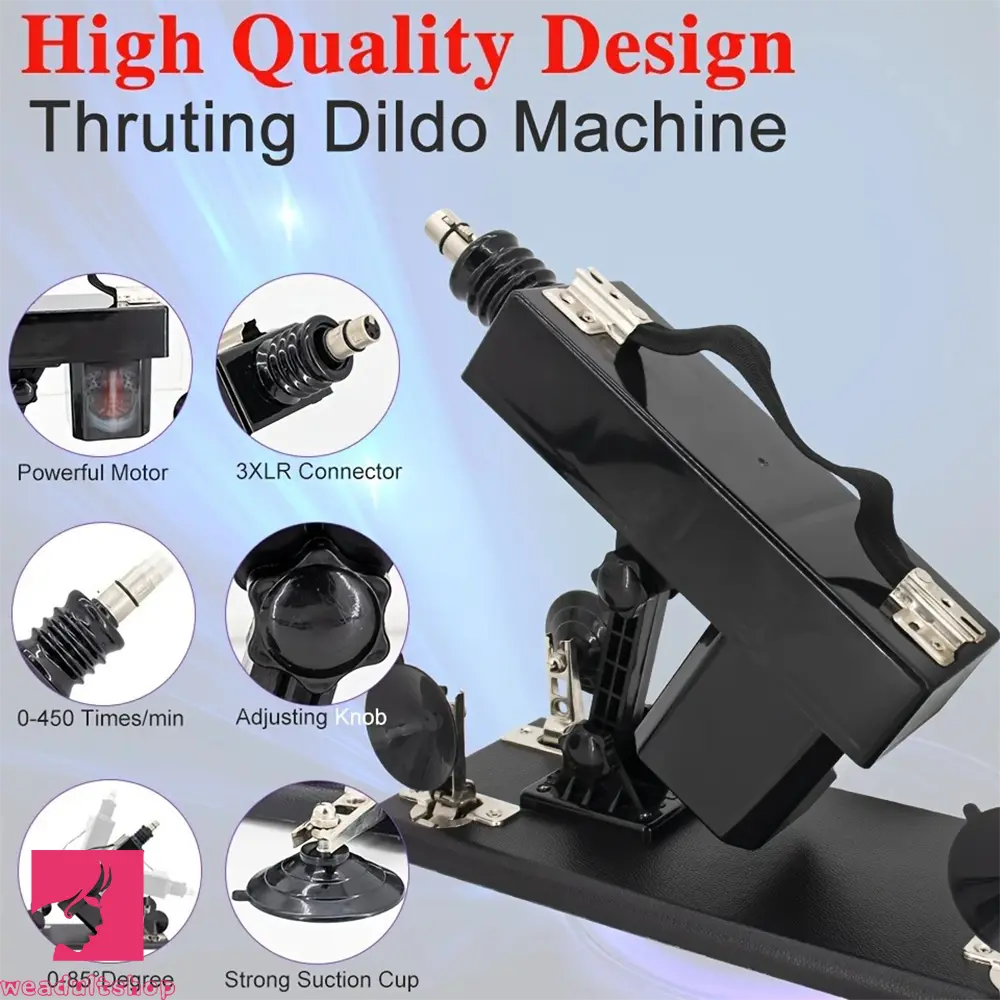 Electric Automatic Thrusting Dildo Fuck Machine with 5 Dildos 3XLR Connector