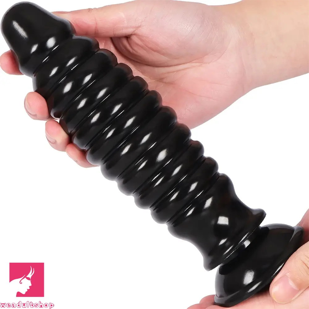 8.58in PVC Threaded Butt Plug Dildo with Suction Cup Prostate Couples