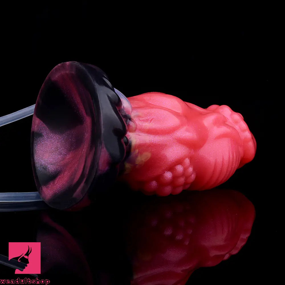 5.51in Fantasy Odd Silicone Soft Inflatable Spraying Water Dildo For Anus