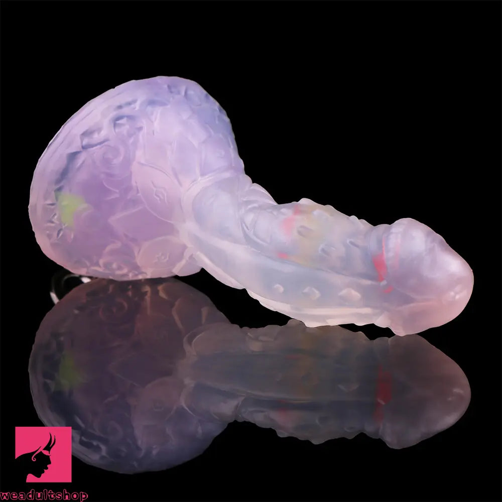 4.68in 5.9in 7.16in 8.26in Fantasy Spiked Silicone Soft Dildo With Key Chain