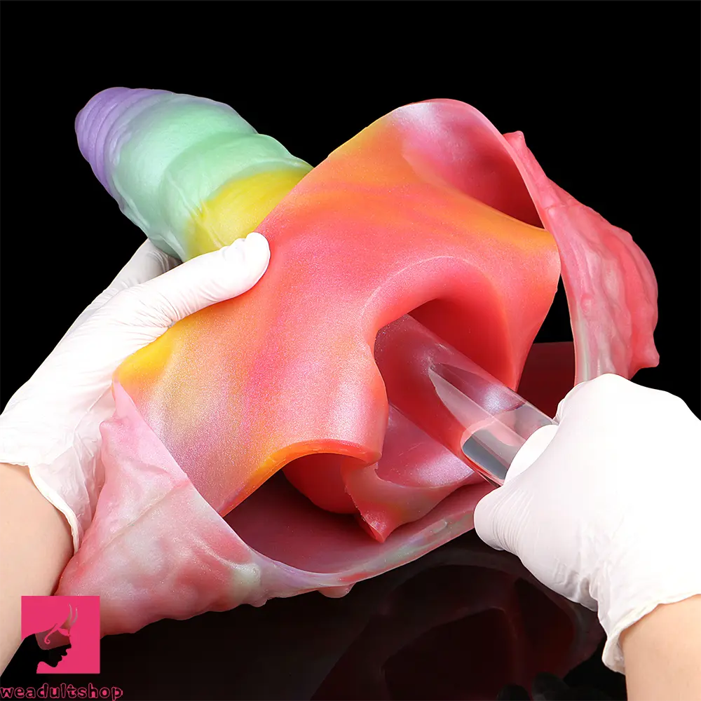 9.92in Sheath Strap on Dildo Silicone Monster Creature Cock Big Cock Dildo