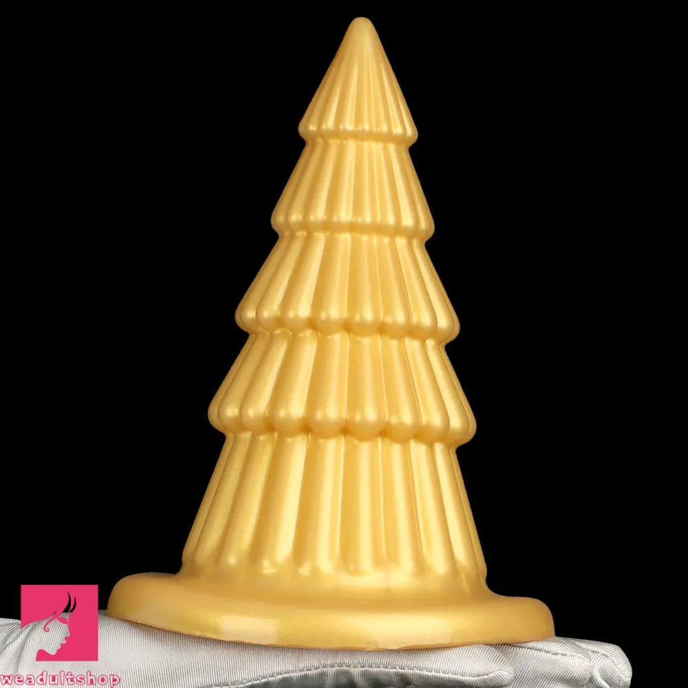 7.67in Christmas Tree Silicone Soft Cock Butt Plug Dildo With Suction Cup