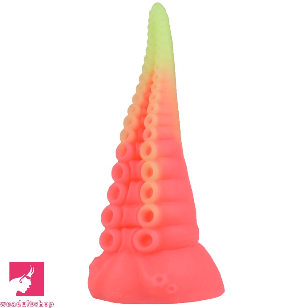 6.49in Luminous Soft Tentacle Octopus Silicone Animal Dildo For Prostate