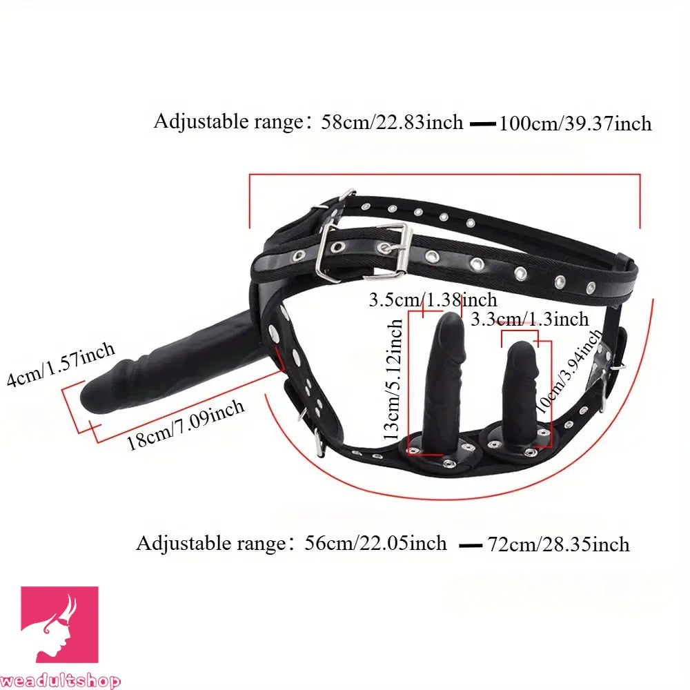 3.94in 5.12in 7.09in Adjustable Strap-On Dildo Harness For Lesbian Sex