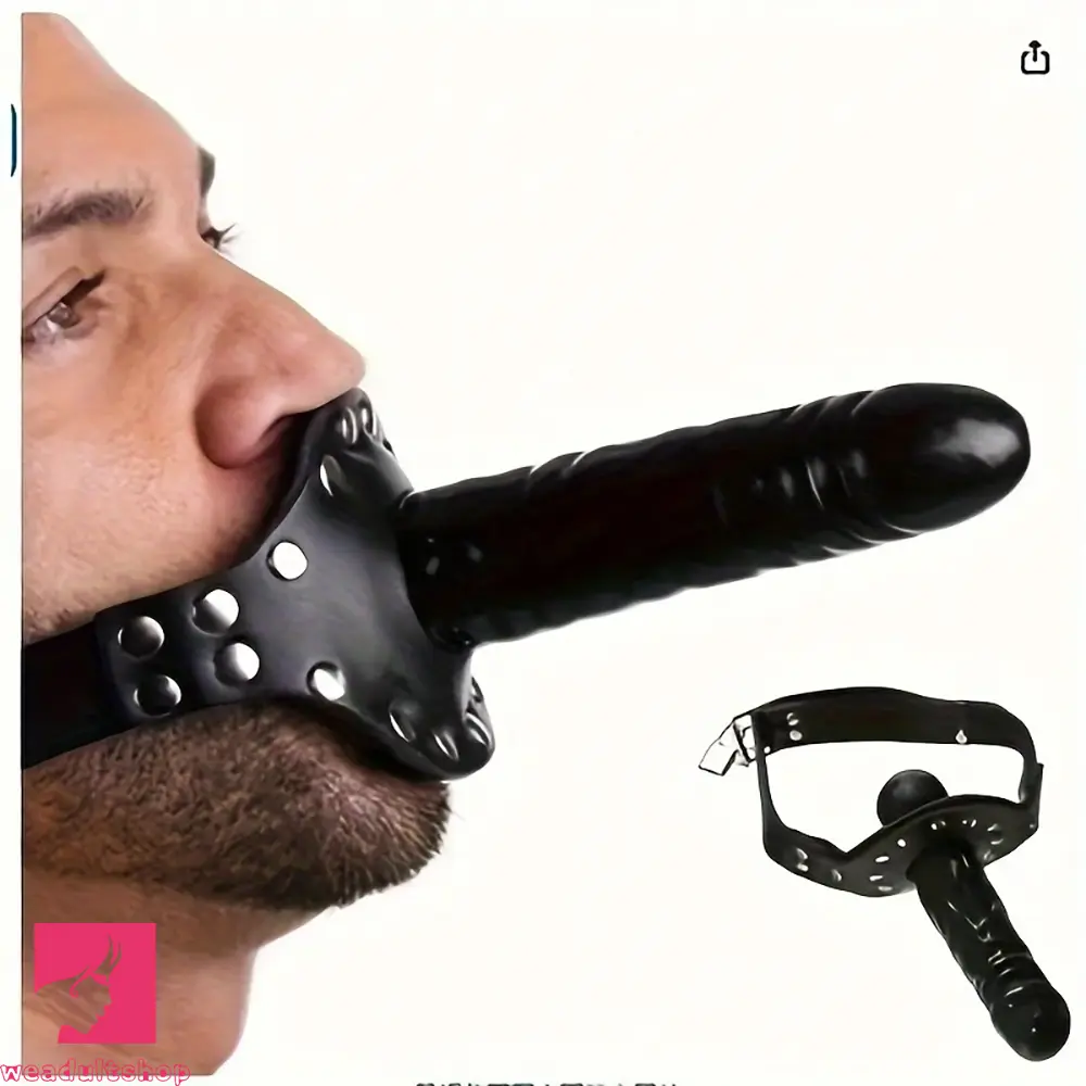 3.94in Binding Adjustable Size High Quality PVC Dildo Chin Face Strap on