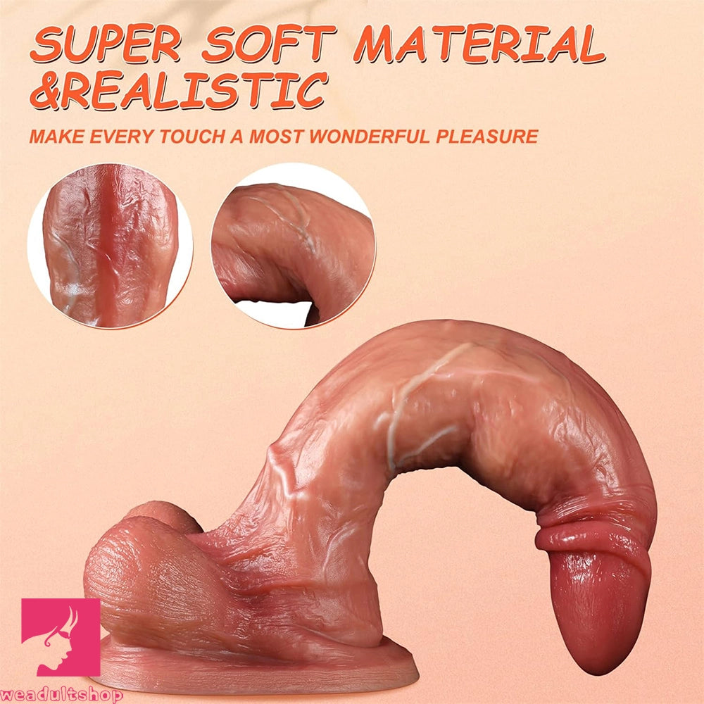 6.88in 9.64in 11.22in Realistic Big G-Spot Silicone Dildo For Adult Love