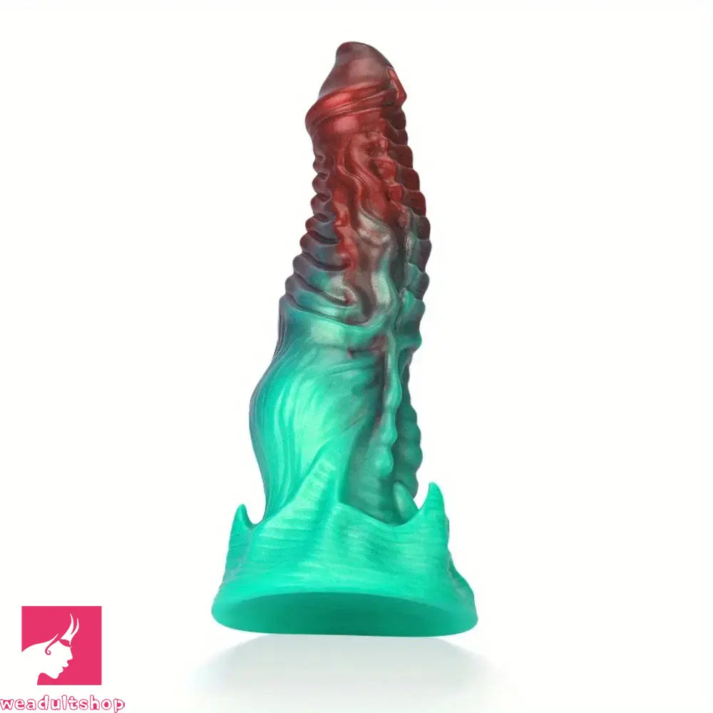 8.26in 9.25in 11.41in Alien-Shaped Silicone Adult Sex Fantasy Monster Dildo