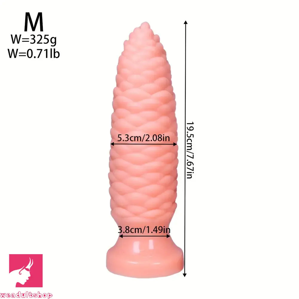6.1in 7.67in 9.05in 10.43in 11.8in Big Anal Plug Scaly Thick Dildo Sex Toy