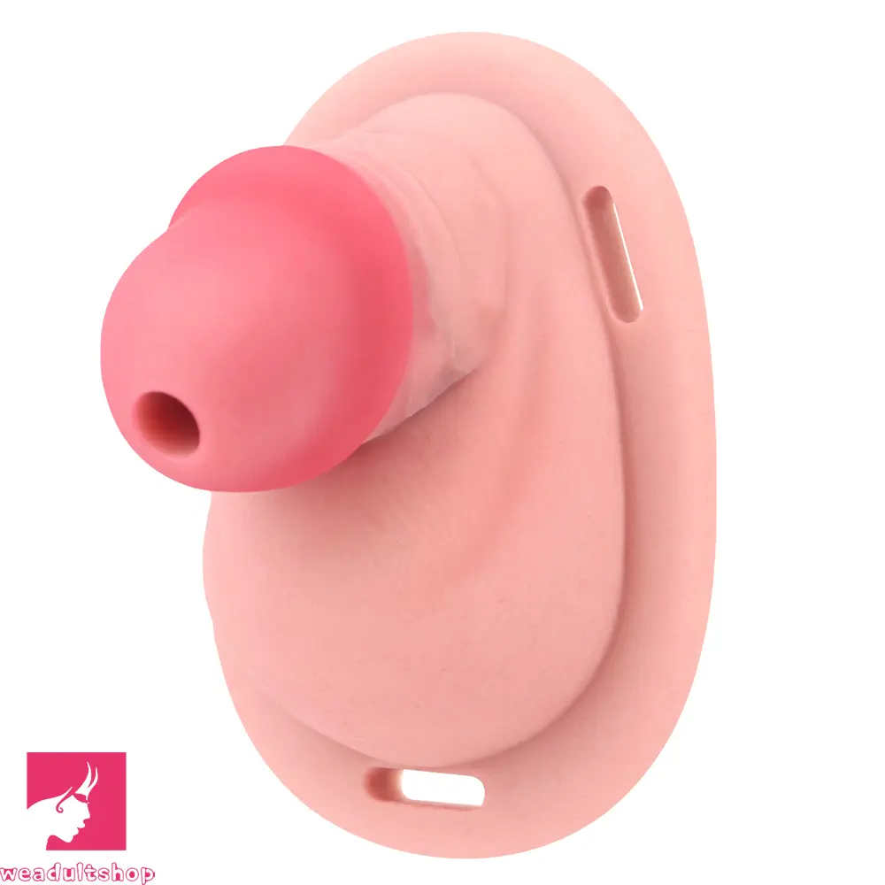3.34in Real Hollow Chastity Cage Dildo Couple Sex Love Masturbator