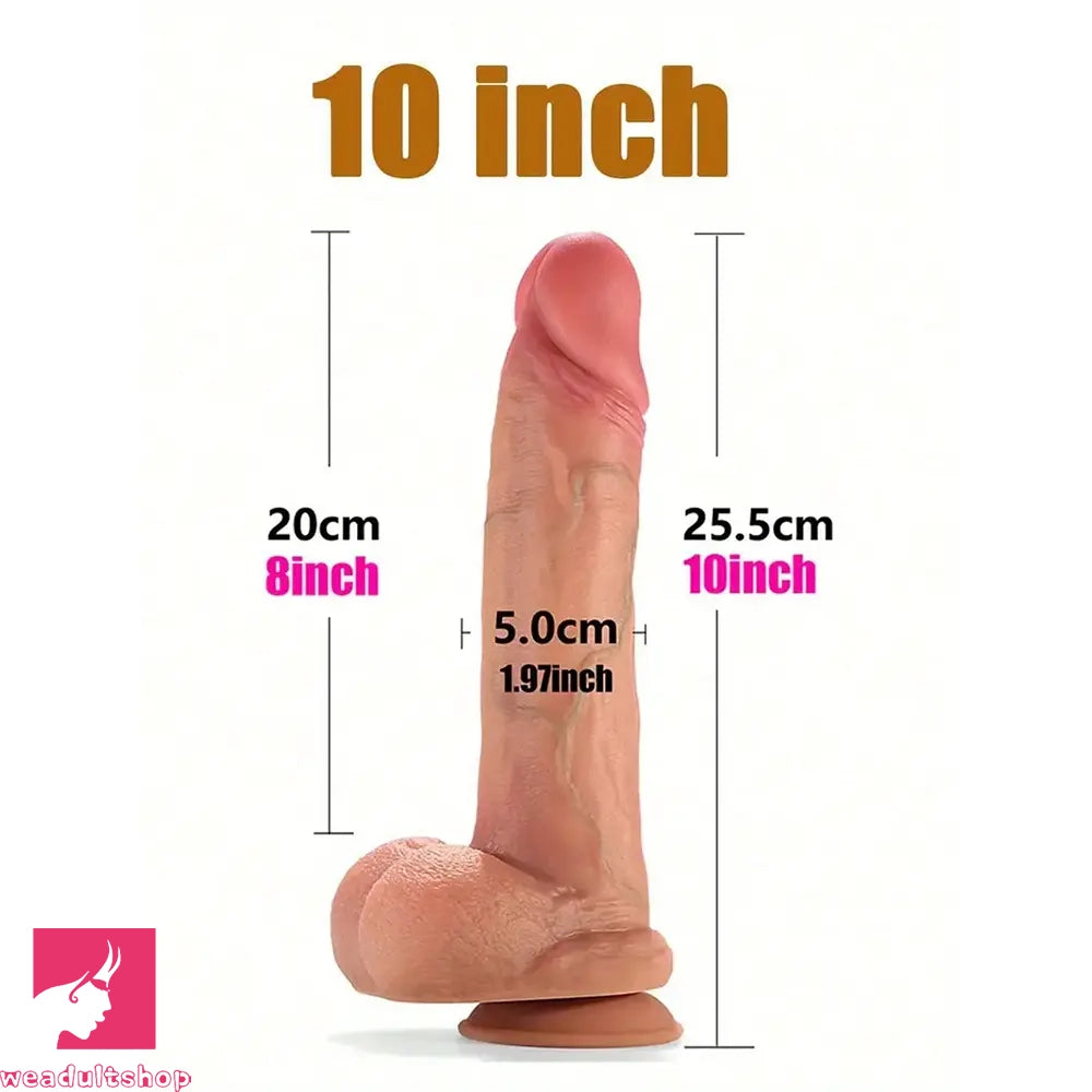 7in 8in 9in 10in Super Real Skin Soft Silicone Big Dildo For Anus G Spot