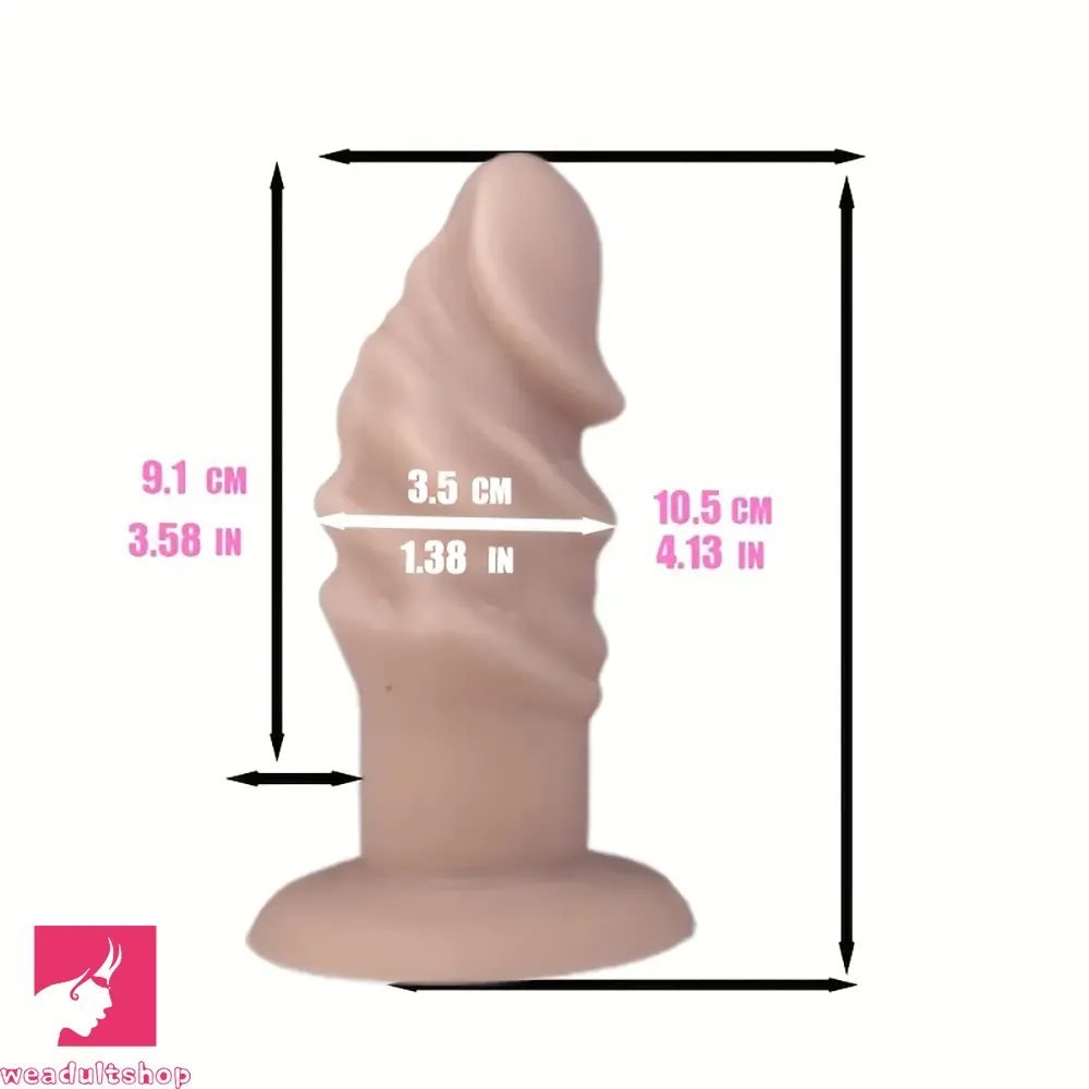 4.06in 4.72in 7.09in Removable Triple Ended Soft Silicone Strap on Dildo
