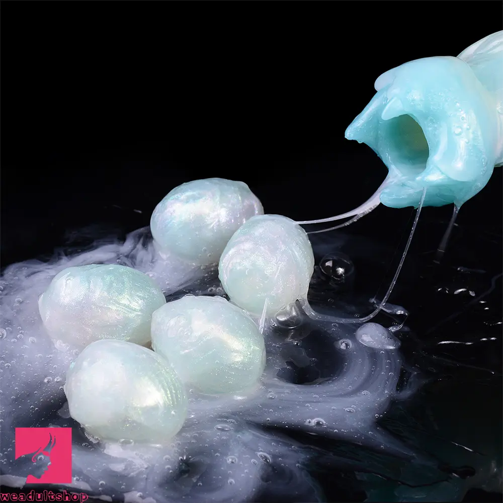 8.18in Soft Fleshy Texture Big Odd Ovipositor Egg Laying Inflatable Dildo