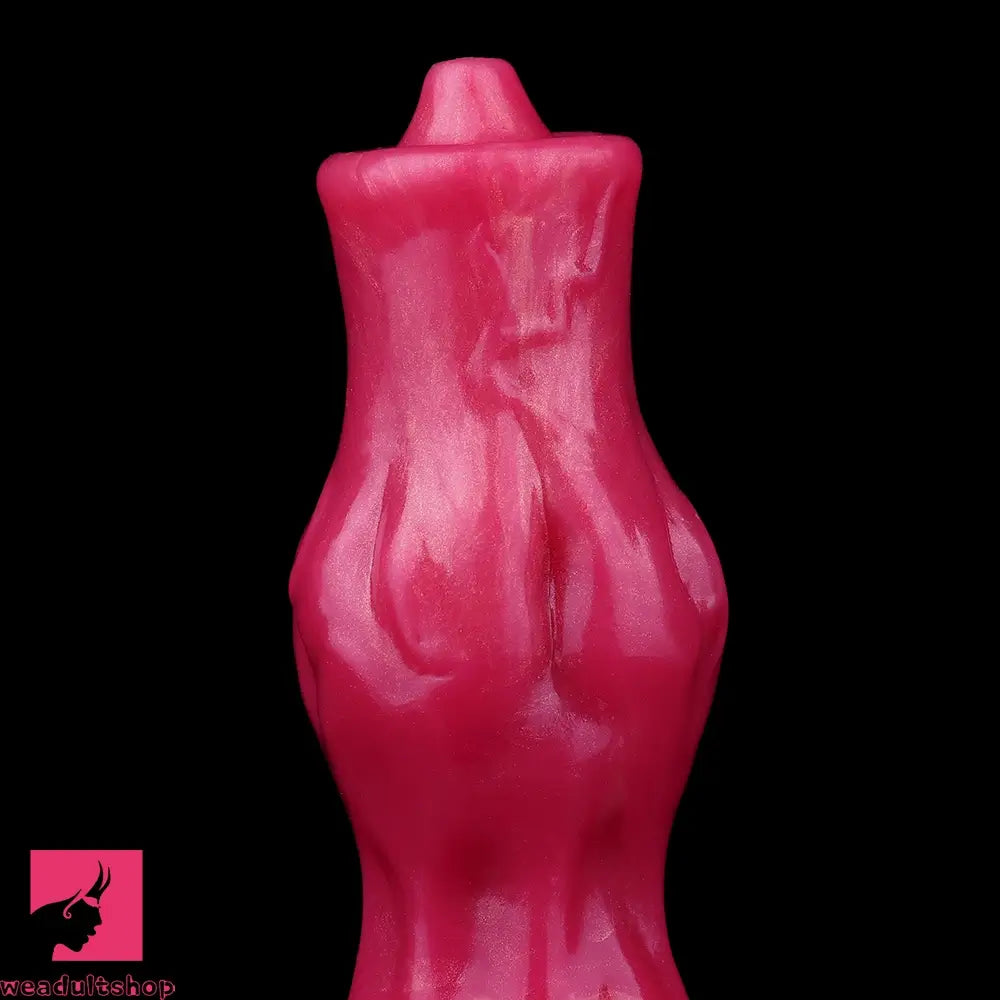 8.11in Dog Knot Silicone Soft Big Ejaculating Dildo G-Spot Stimulato Cock