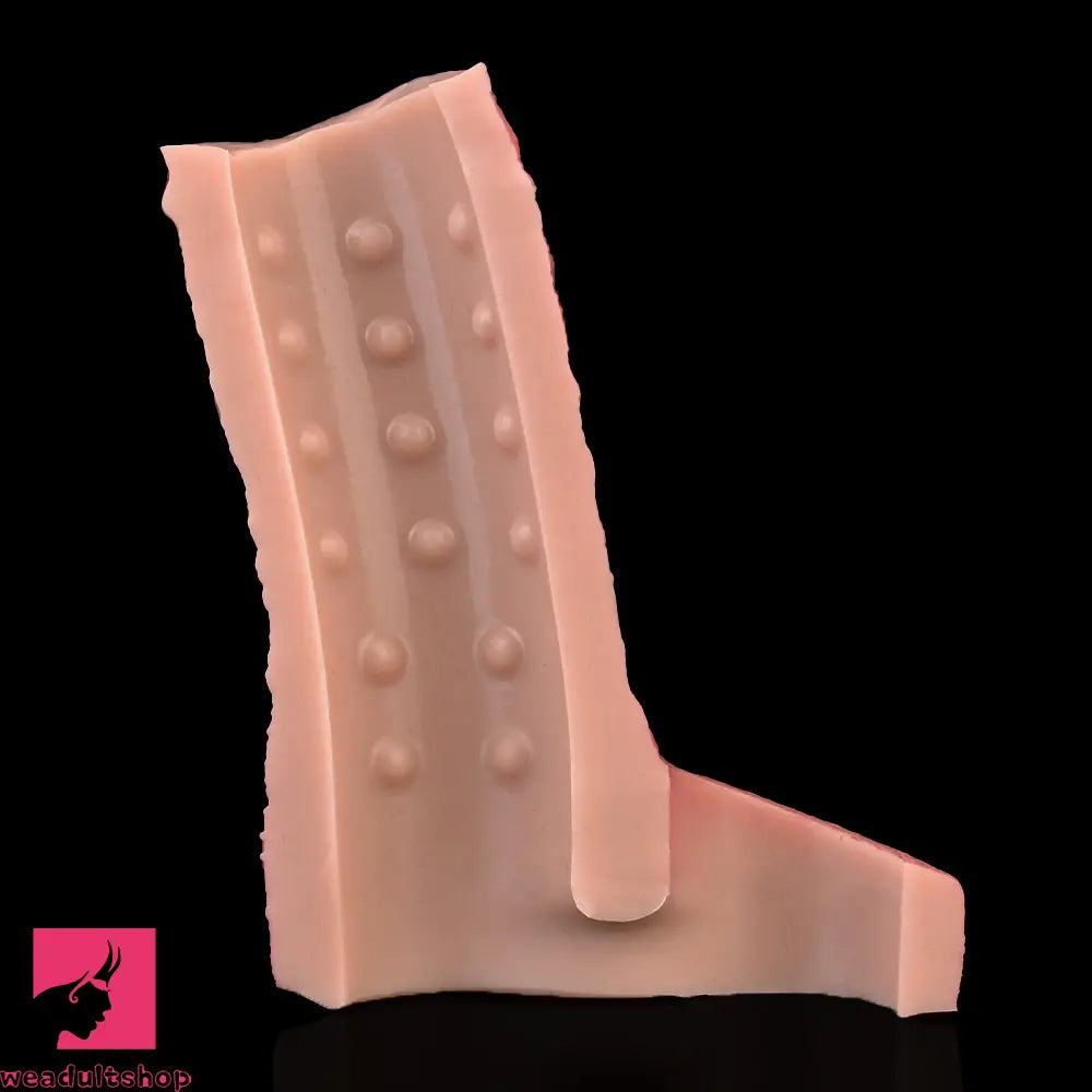 9.09in Vibrating Real Remote Silicone Hollow Dildo Sleeve Penis Extender