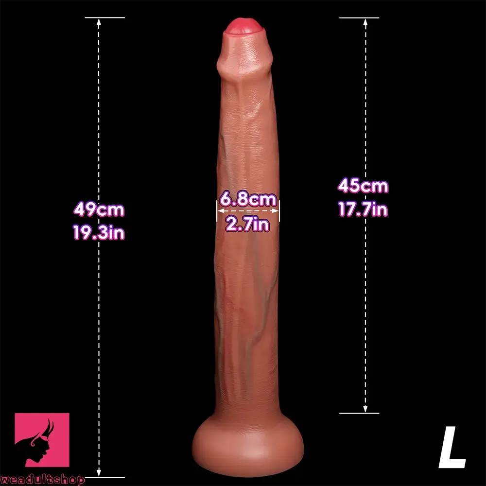 11.8in 15.3in 19.3in Super Long Huge Uncut Silicone Dildo Anal Cock Love Toy