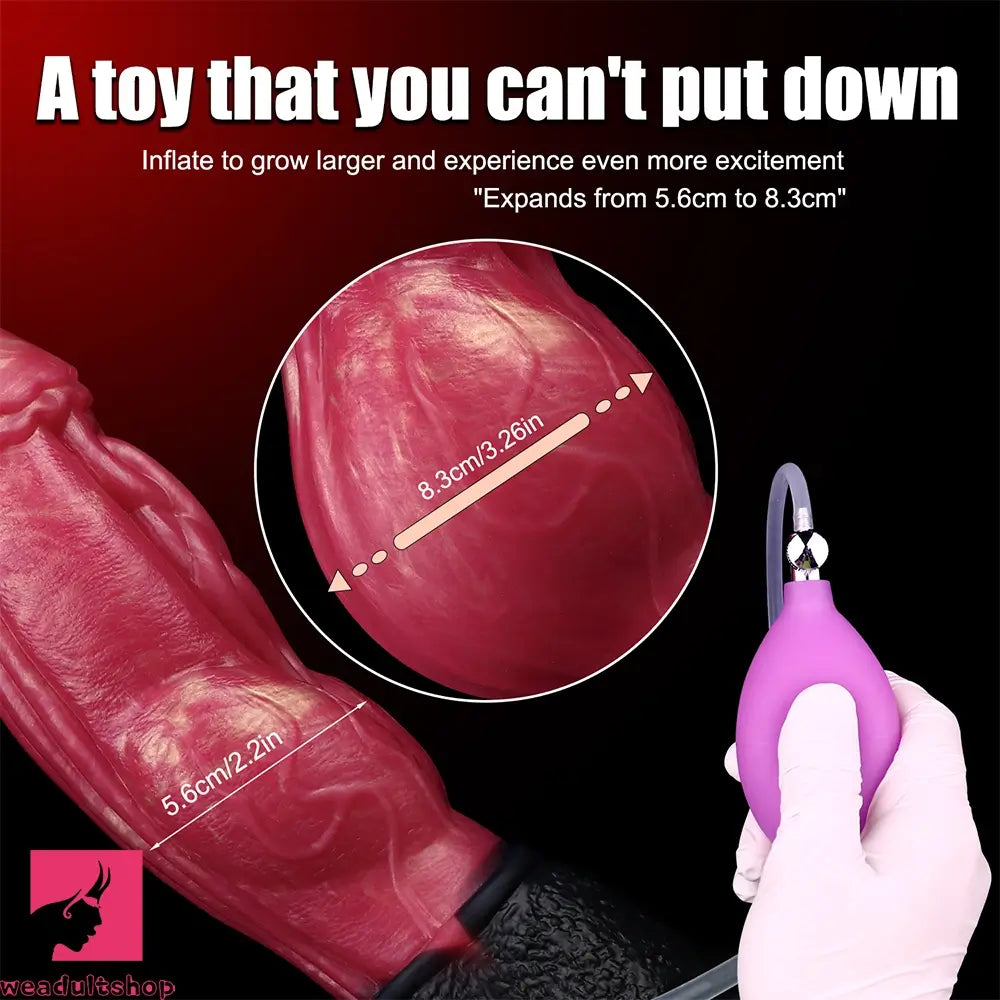 9.84in Cumming Knot Silicone Big Soft Dildo Penis Anal Dildo Sex Cock