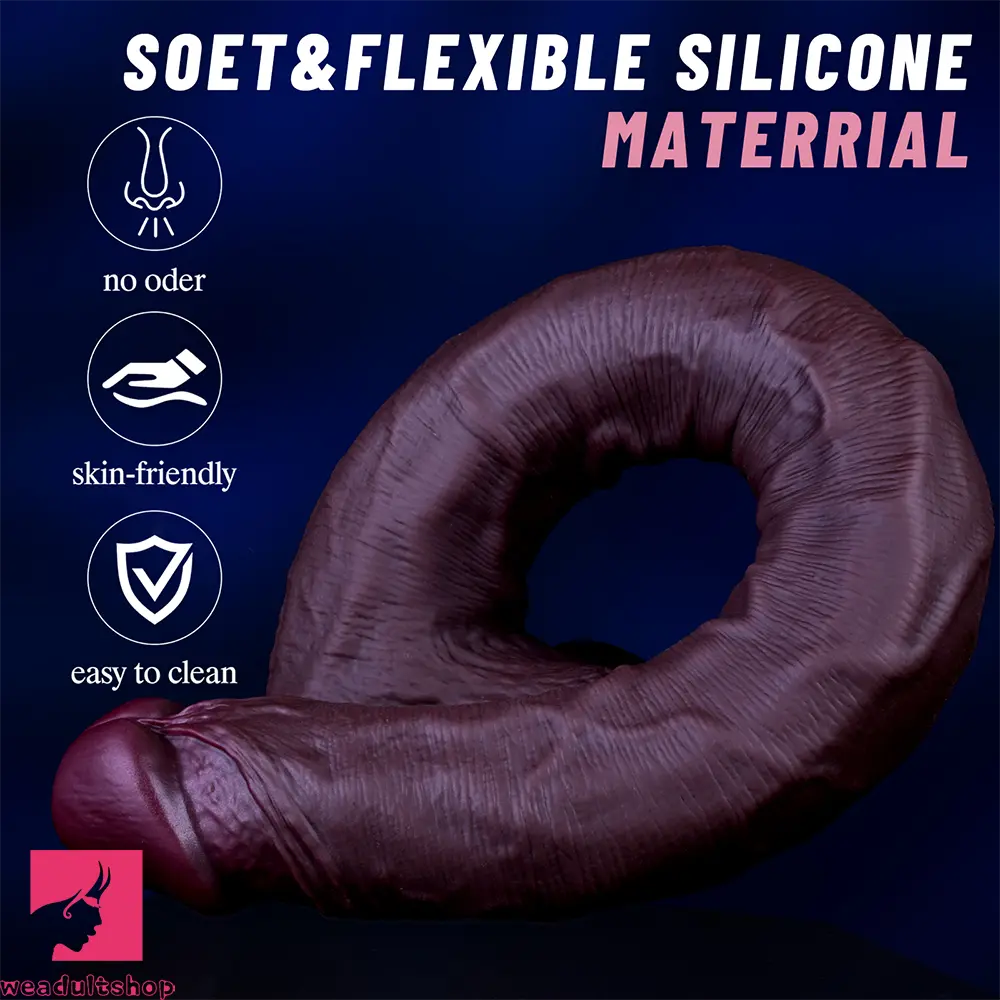 16.54in Extra-long Dual-Density Liquid Silicone Soft Huge Anal Dildo