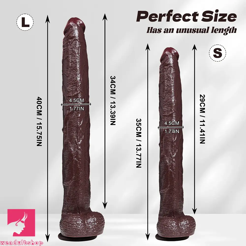 13.77in 15.75in Silicone Long Huge Realistic Dildo Anal Stimulation