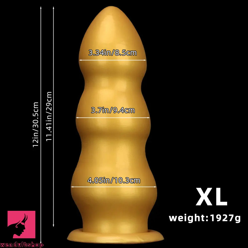 7.48in 8.85in 10.43in 12in Extra Large Gold Silicone Dildo Highquality Cock