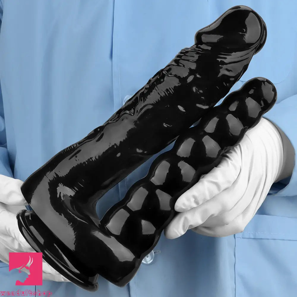 7.87in 10.43in PVC Double Headed Dildo Masturbator With Simulated Toy