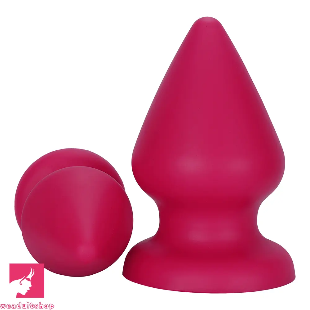 2.87in 3.66in 4.33in 5.51in 6.29in 7.28in Conical Round Pointed Anal Plug Dildo