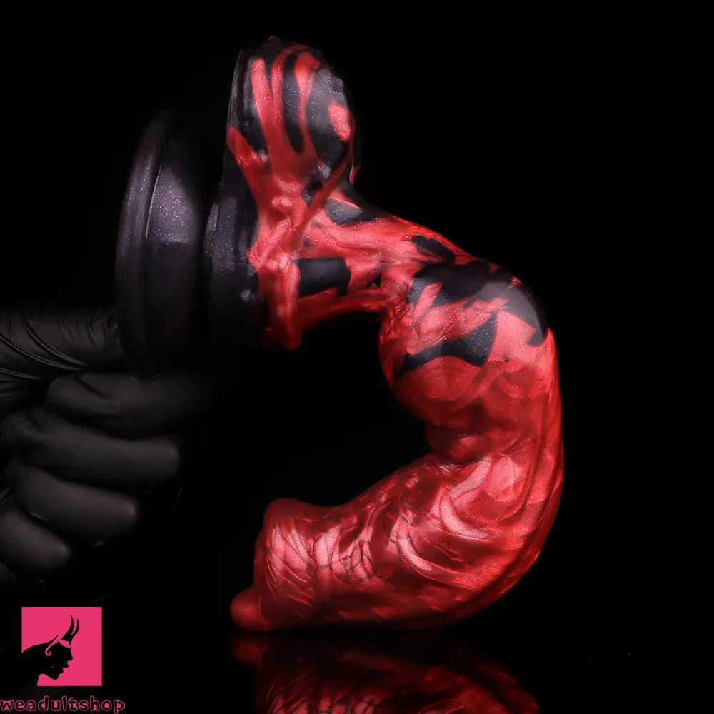 8.27in Knotted Dog Big Cock Dildo with Powerful Suction Cup Penis Toy