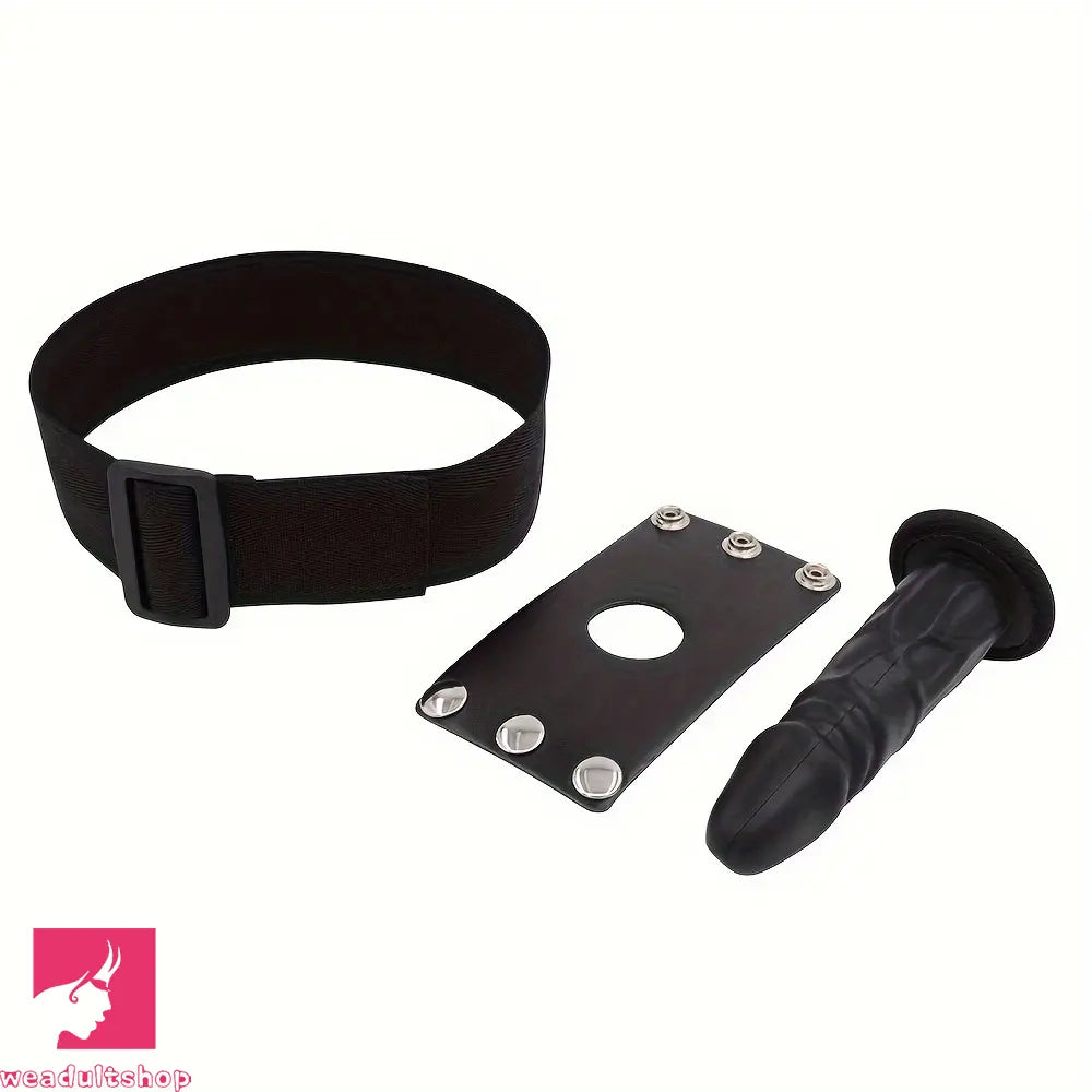 7.08in Wearable Bondage Training Mouth Face Gag Dildo For BDSM Game