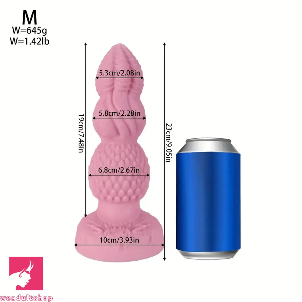 7.28in 9.05in 10.63in 11.81in 13.38in Fantasy Silicone Soft Clitoris Anal Dildo