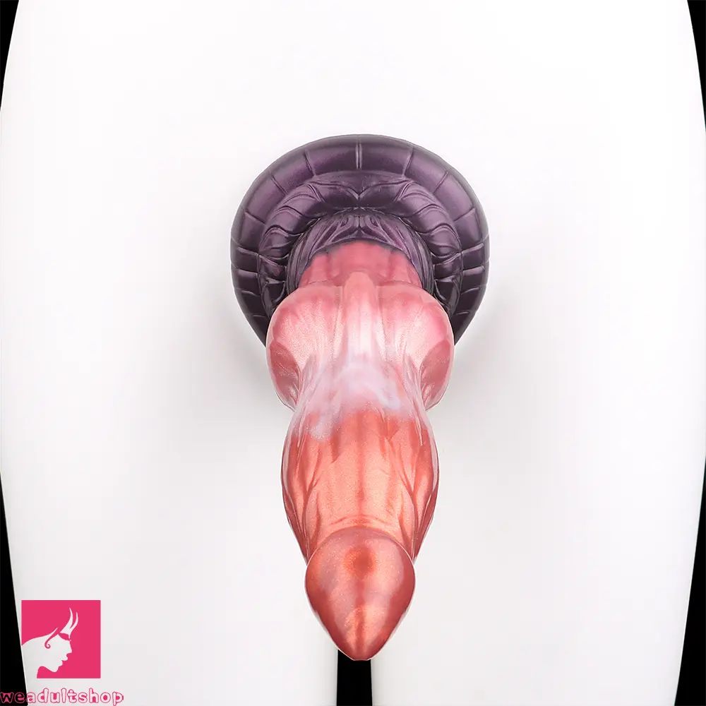 8.26in Wolf Animal Double Layer Silicone Soft Dildo Female Masturbator