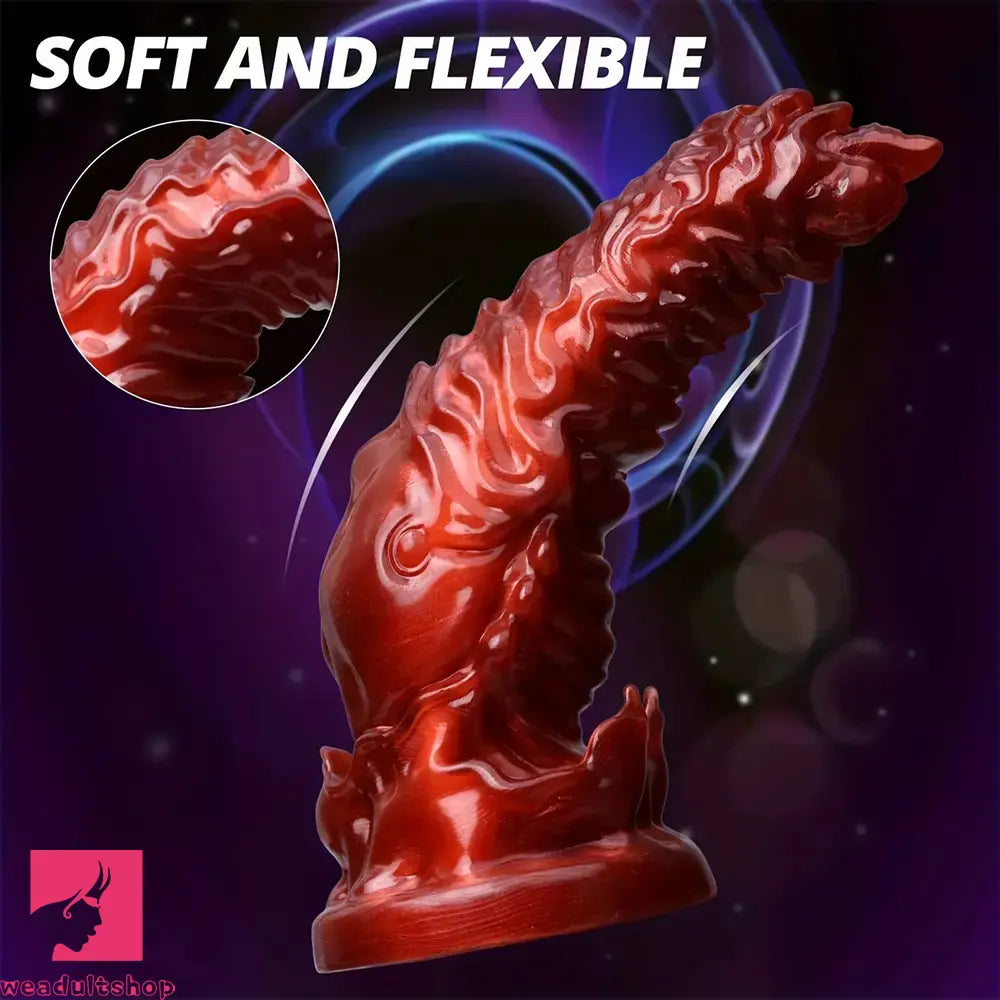 7.09in 9.06in O-ring Flexible Touch Simulation Monster Silicone Soft Dildo