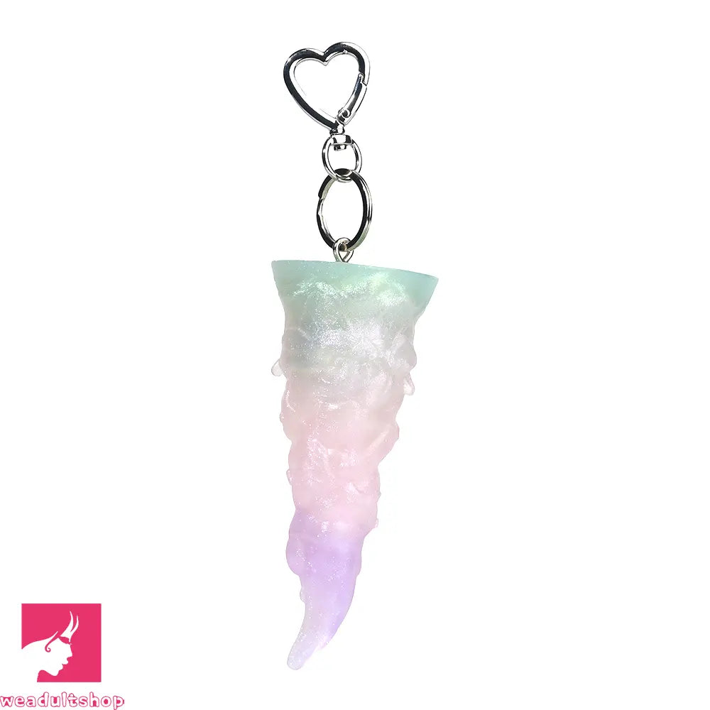 4.56in 4.72in 5.7in 6.81in 7.91in Ice Cream Silicone Fantasy Odd Dildo Pendant