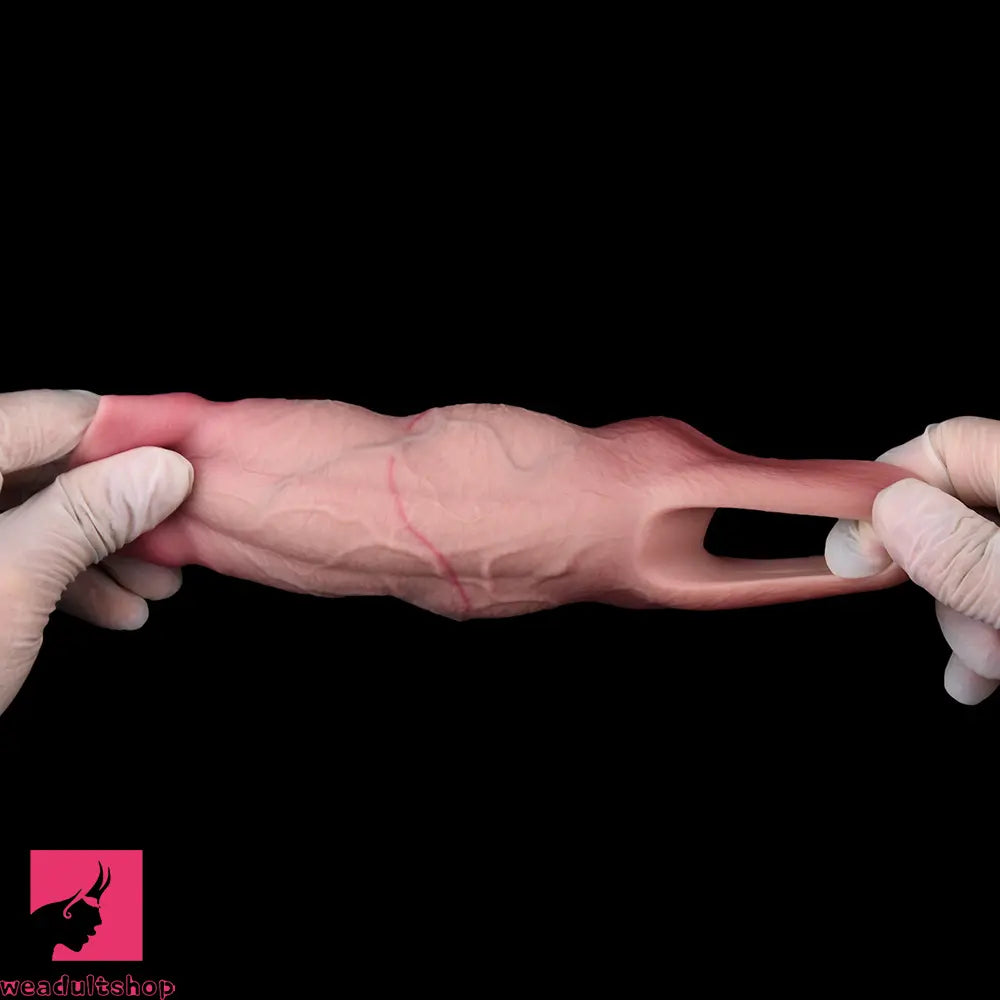 5.19in Strap on Penis Extender Cock Sleeve Dildo Realistic Simulation Cock