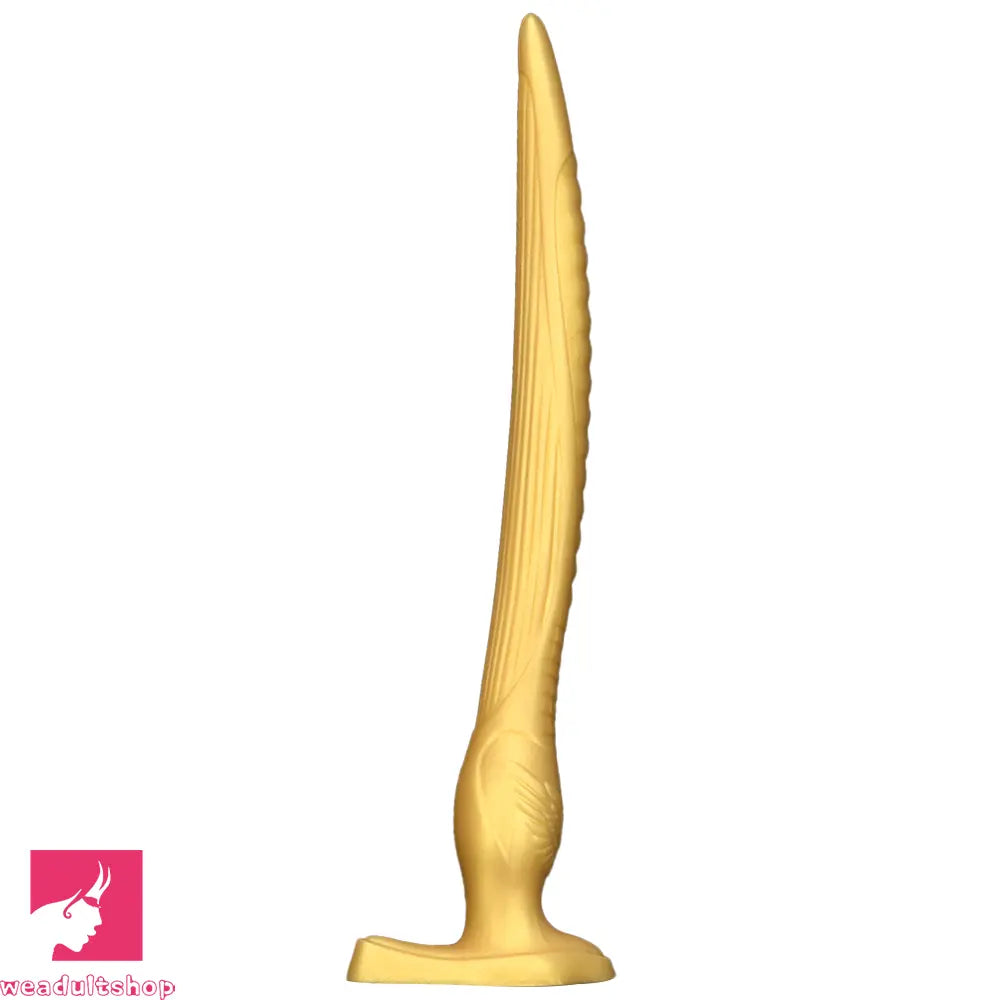12.2in 16.14in 20.07in Gold Silicone Super Long Anal Dilator Dildo Huge Toy