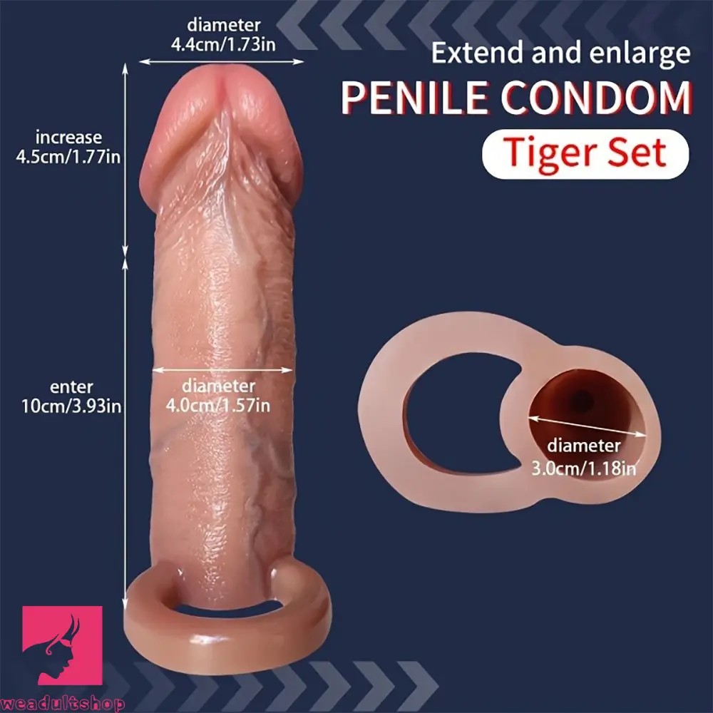 5.7in Pleasure Dildo Sleeve For Cock Thickening Physical Extension Delay