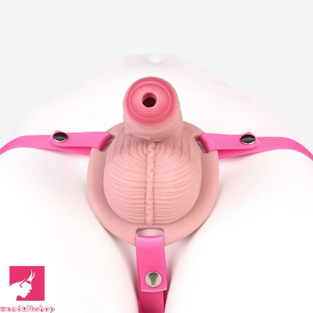 4.57in Real Hollow Chastity Cage Dildo For Women Men Gay Cock Dildo