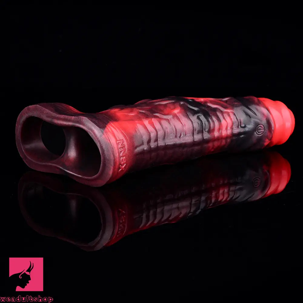 5.98in 7.09in Silicone Tentacle Sleeve Knot Vibrating Hollow Female Dildo