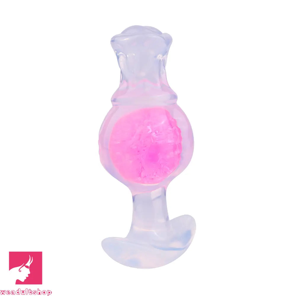 5.04in Silicone Anal Plug Vaginal Massager & Anus Stimulator Cock Toy