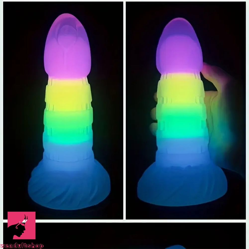 7.67in 7.87in 7.99in Transparent Luminous Dildo Realistic Anal G Spot Dildo