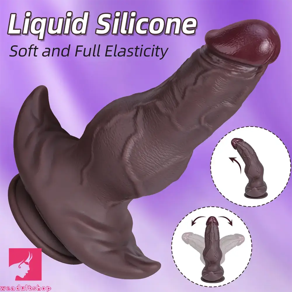 8.46in 9.64in 10.82in Liquid Silicone Big Dildo With Anchor Base Love Toy