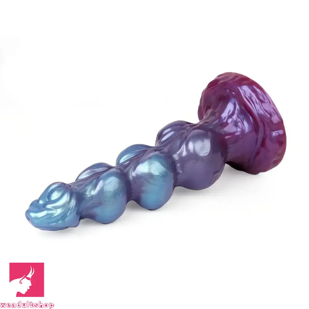 8.38in 10.15in 11.81in Beaded Monster Doggy Egg Fantasy Knot Clitoris Dildo