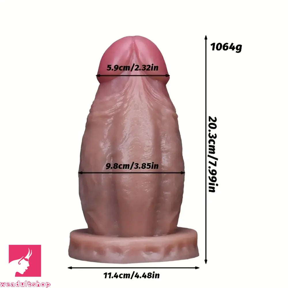 5.11in 5.47in 6.29in 7.16in 7.99in 8.81in Thick Lifelike Soft Dildo Anal Prostate