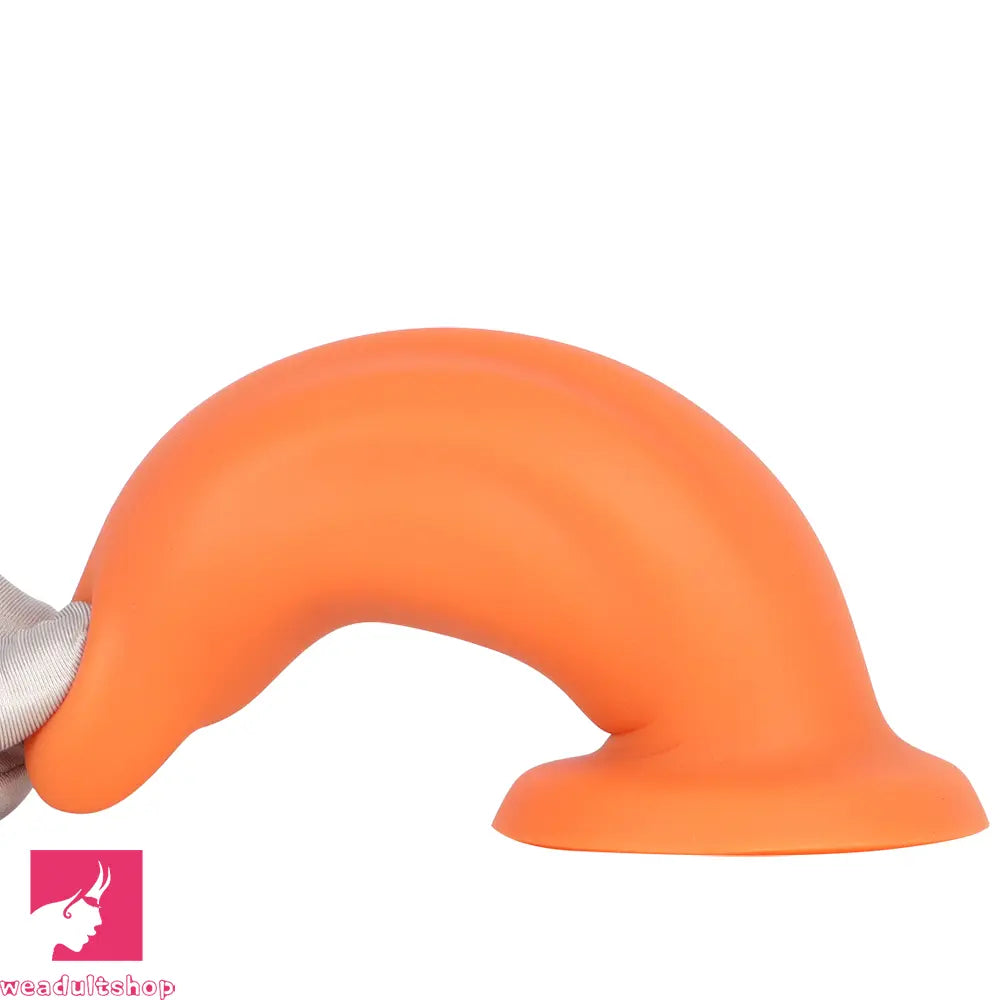 7.67in Liquid Silicone Thick Soft Dolphin Animal Dildo For Cock Orgasm
