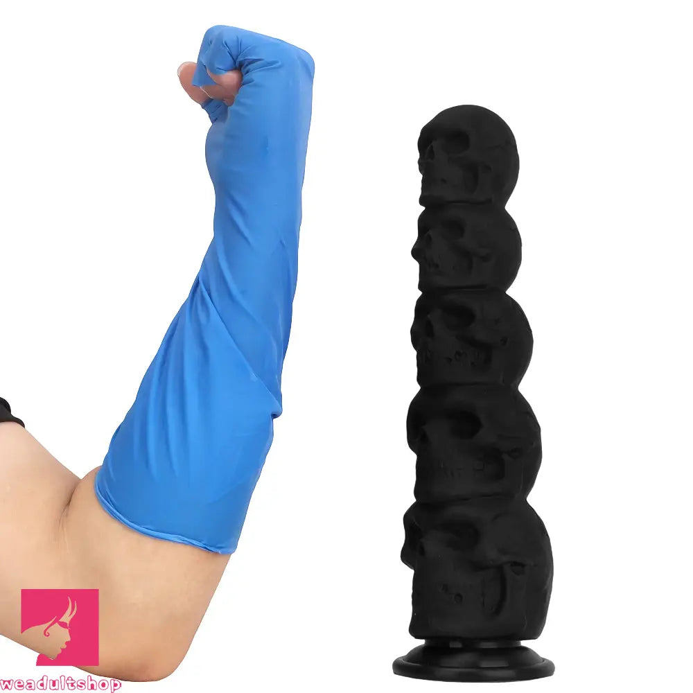 12in Silicone Skull Giant Penis Thick Huge Anal Plug Dildo For Anal Love