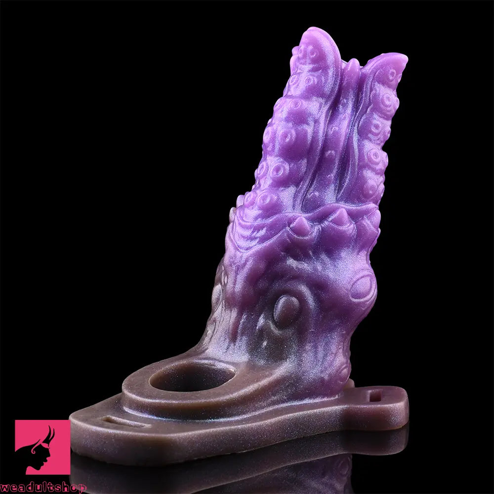 5.59in Dragon Beast Creature Silicone Flexible Fantasy Hollow Dildo Sleeve