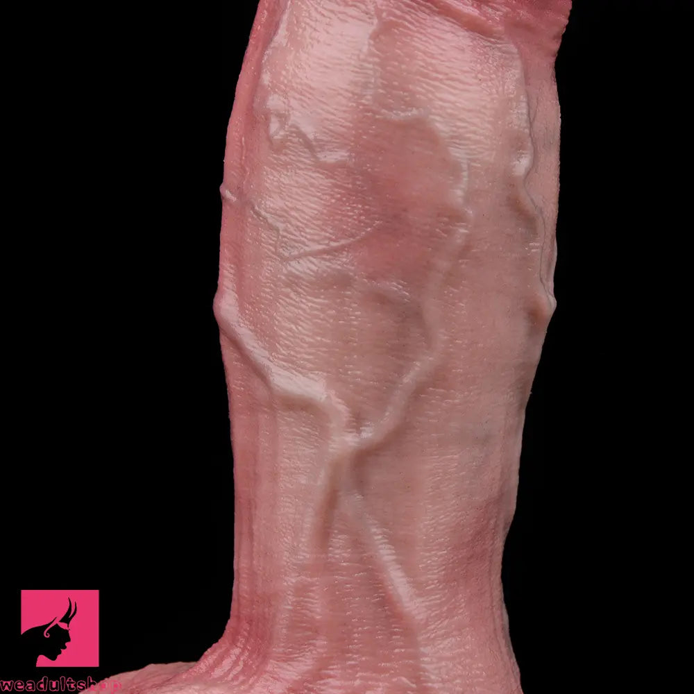 7.05in Inner Hardness Outer Flexible Dual Density Silicone Ejaculating Dildo