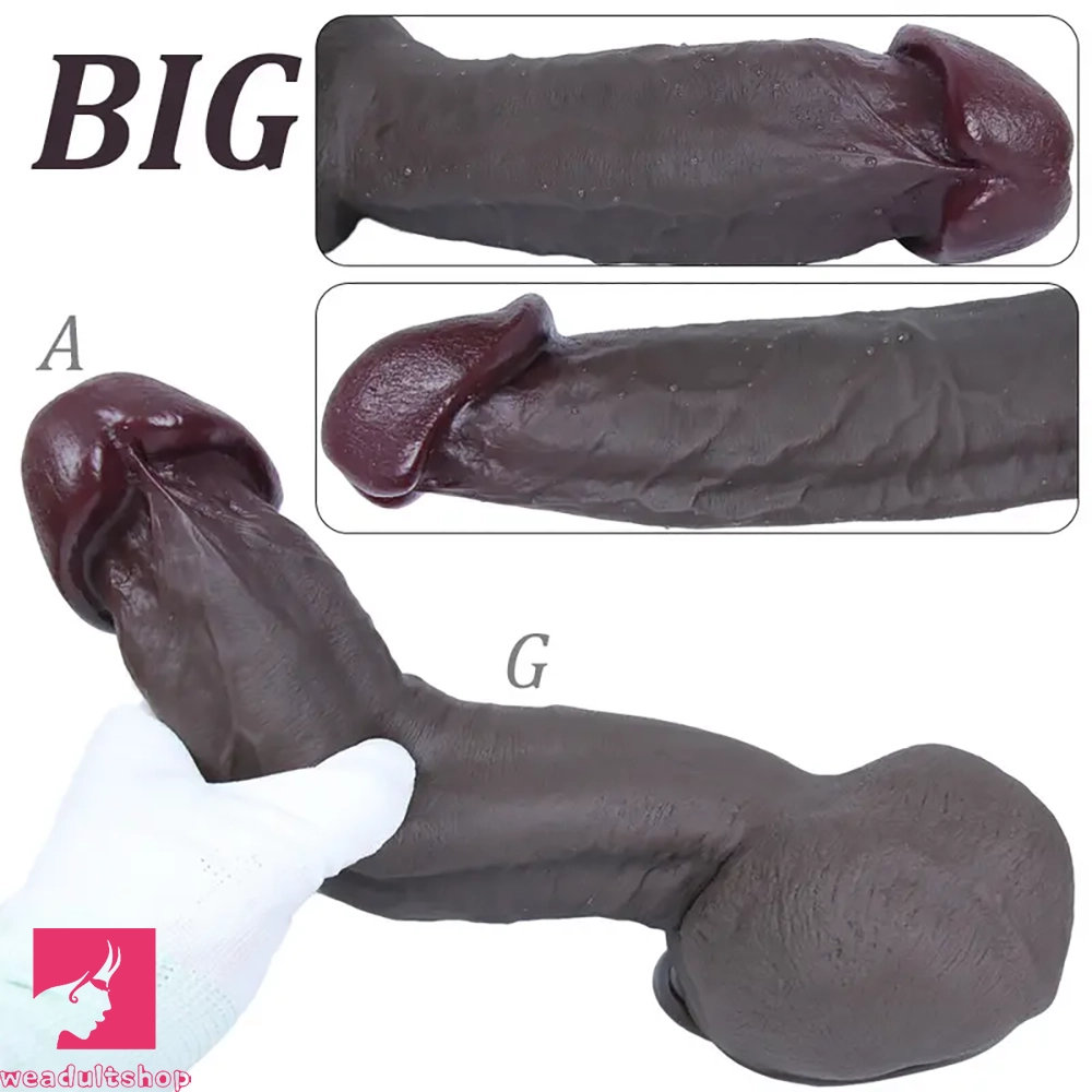 11.81in 12.6in Realistic Silicone Big Soft Lifelike Dildo For Women Clit