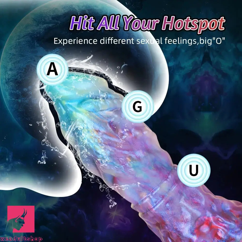 8.07in 9.17in 10.7in Silicone Fantasy Creature Capricorn Odd Monster Dildo