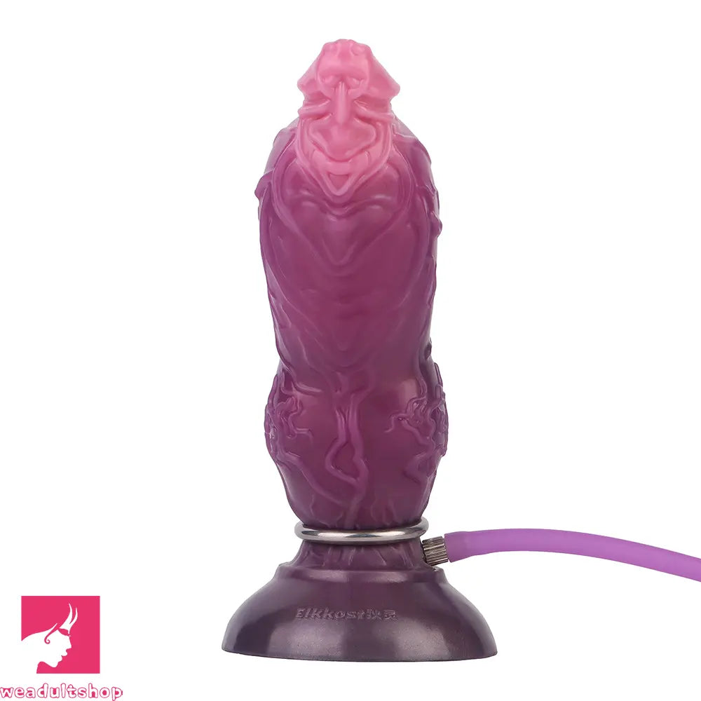 7.24in Fantasy Dog Knot Squeezing Inflatable Alien Penis Dildo For Sex
