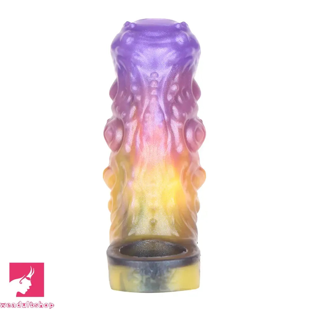 4.84in Grasoth Fantasy Odd Silicone Soft Dildo Sleeve Penis Extender