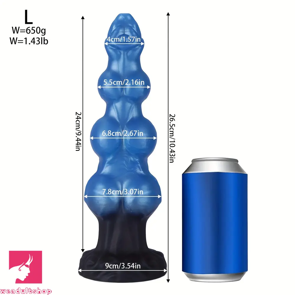 7.48in 8.66in 10.43in Soft Big Penis Realistic Texture Knot Dildo For G Spot